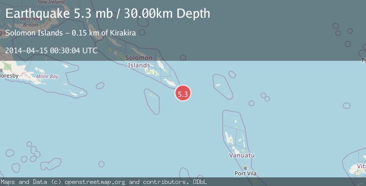 Map of SOLOMON ISLANDS