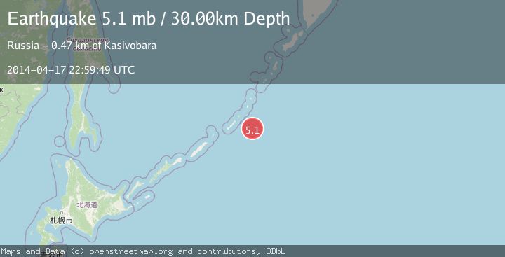 Map of KURIL ISLANDS