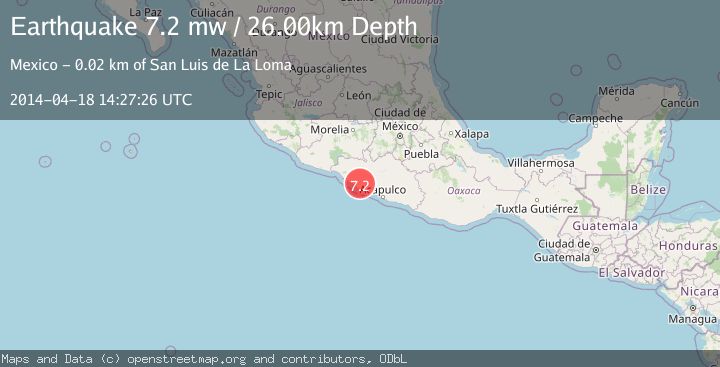 Map of GUERRERO, MEXICO