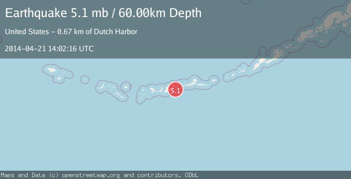 Map of ANDREANOF ISLANDS, ALEUTIAN IS.