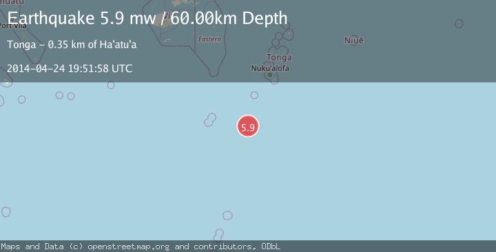 Map of SOUTH OF FIJI ISLANDS
