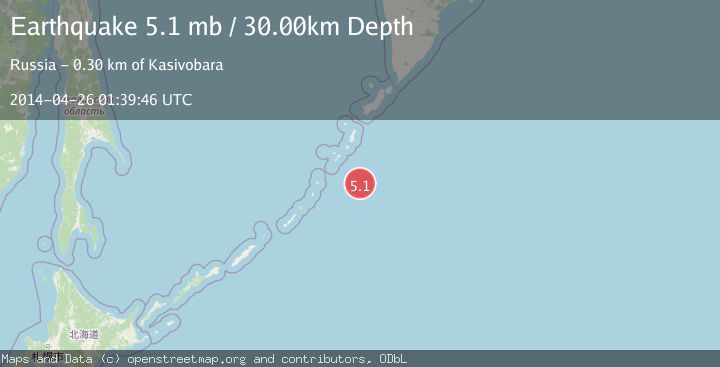 Map of KURIL ISLANDS