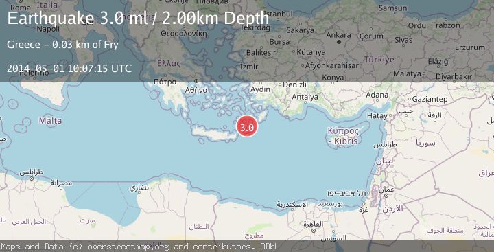 Map of DODECANESE ISLANDS, GREECE