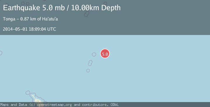 Map of KERMADEC ISLANDS REGION