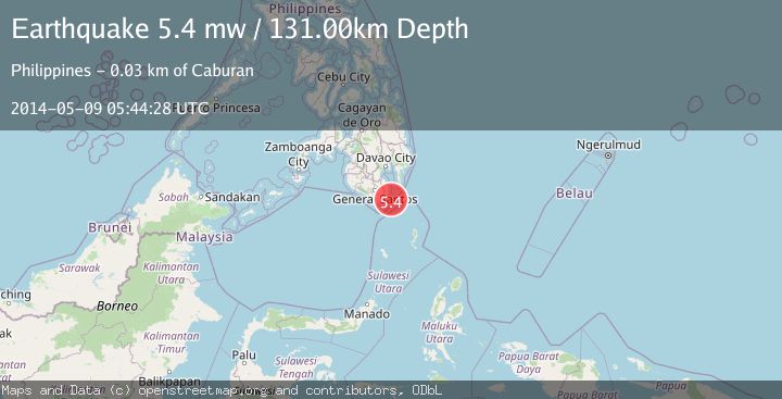 Map of MINDANAO, PHILIPPINES