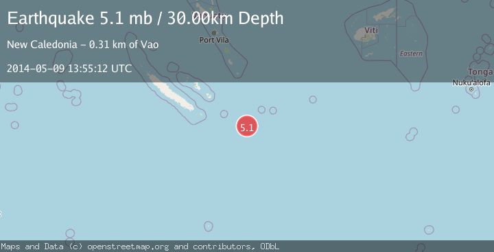 Map of SOUTHEAST OF LOYALTY ISLANDS