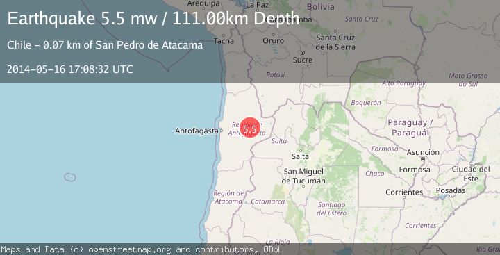 Map of ANTOFAGASTA, CHILE