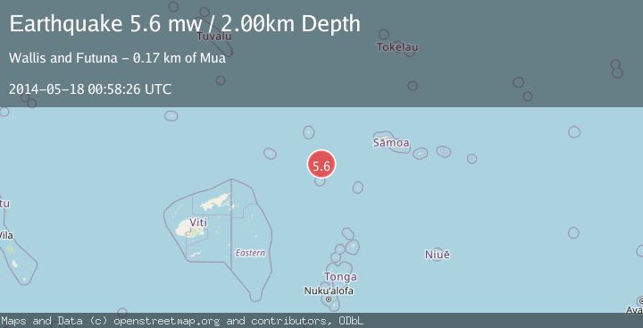Map of SAMOA ISLANDS REGION