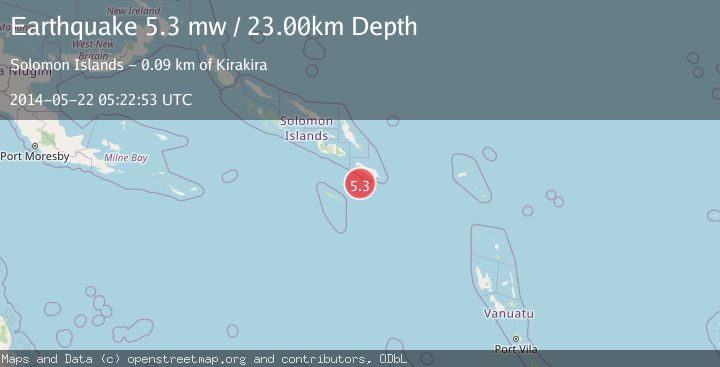 Map of SOLOMON ISLANDS