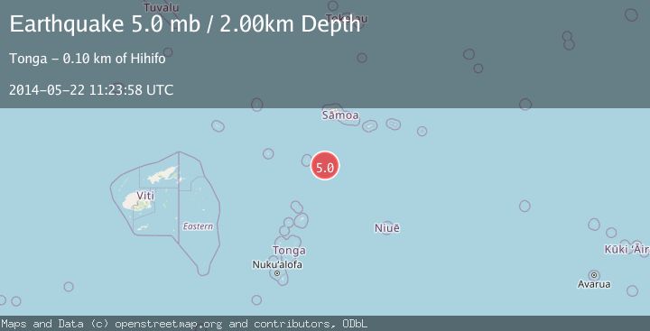 Map of SAMOA ISLANDS REGION