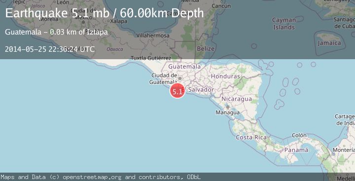 Map of OFFSHORE GUATEMALA