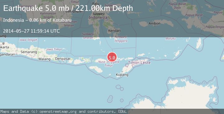 Map of FLORES REGION, INDONESIA