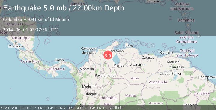 Map of ZULIA, VENEZUELA