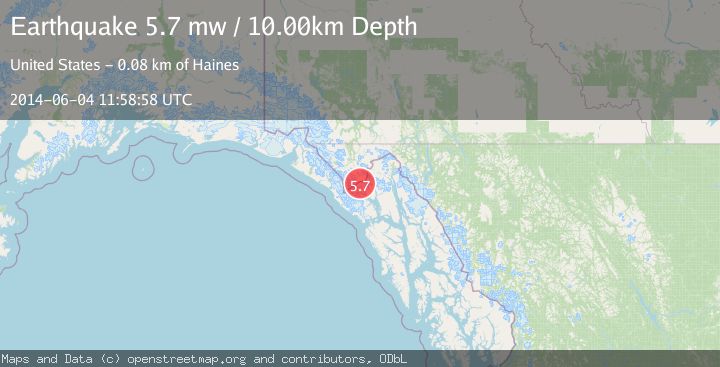 Map of SOUTHEASTERN ALASKA
