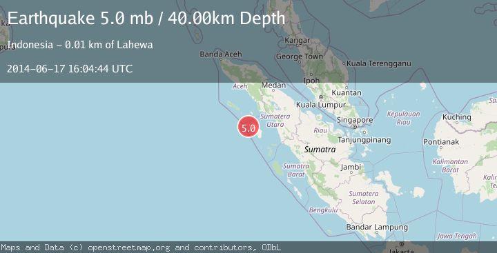 Map of NIAS REGION, INDONESIA