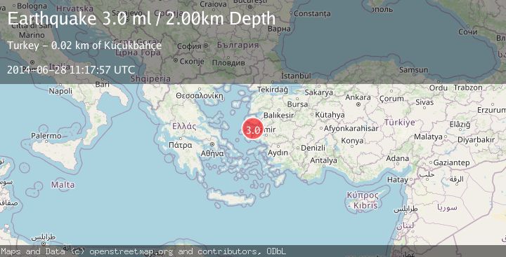 Map of NEAR THE COAST OF WESTERN TURKEY