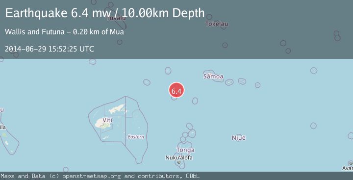 Map of SAMOA ISLANDS REGION