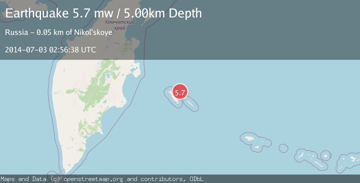 Map of KOMANDORSKIYE OSTROVA REGION