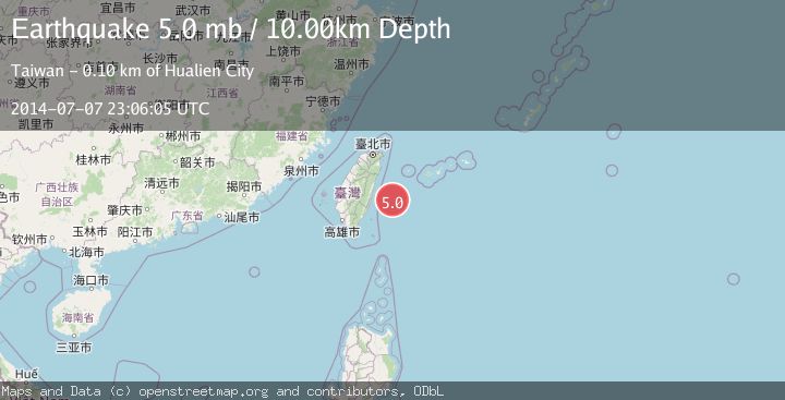 Map of TAIWAN REGION