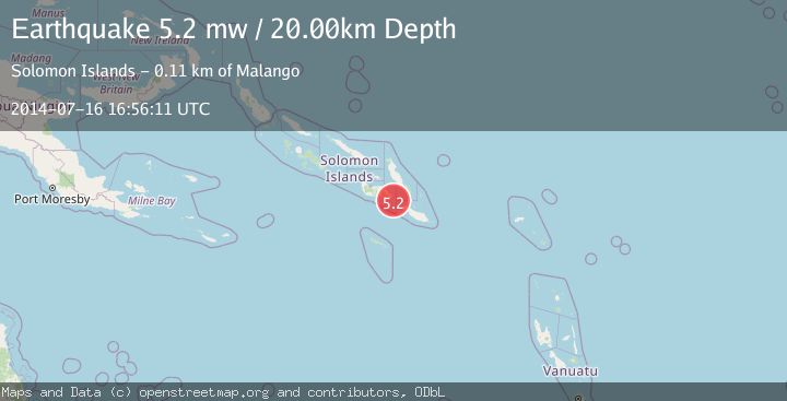 Map of SOLOMON ISLANDS
