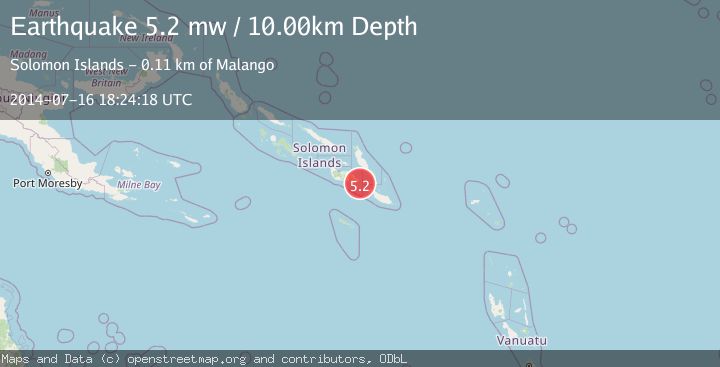 Map of SOLOMON ISLANDS