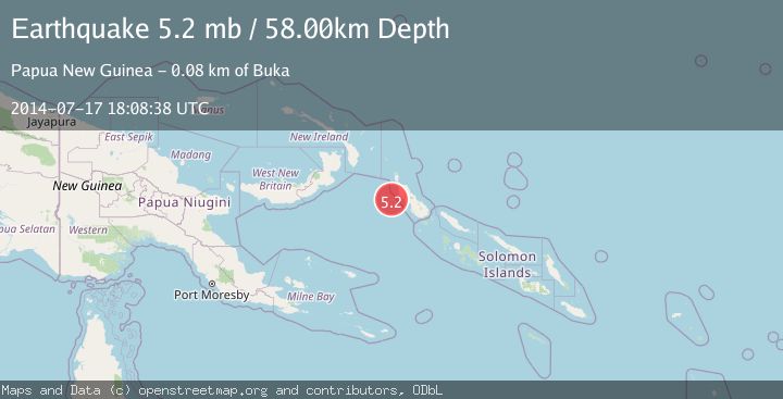 Map of BOUGAINVILLE REGION, P.N.G.