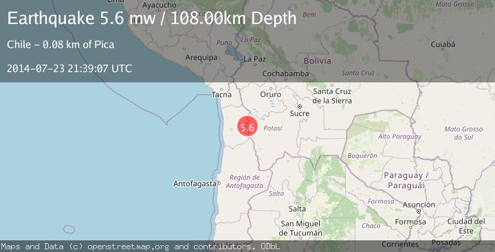 Map of POTOSI, BOLIVIA