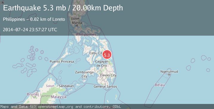 Map of LEYTE, PHILIPPINES