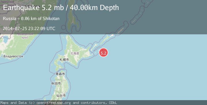 Map of KURIL ISLANDS