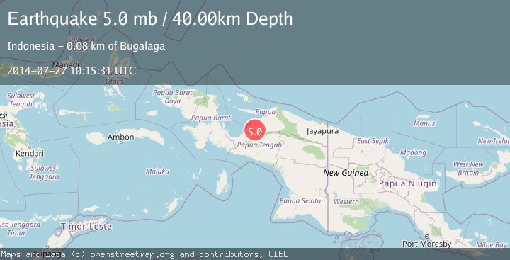 Map of NEAR N COAST OF PAPUA, INDONESIA