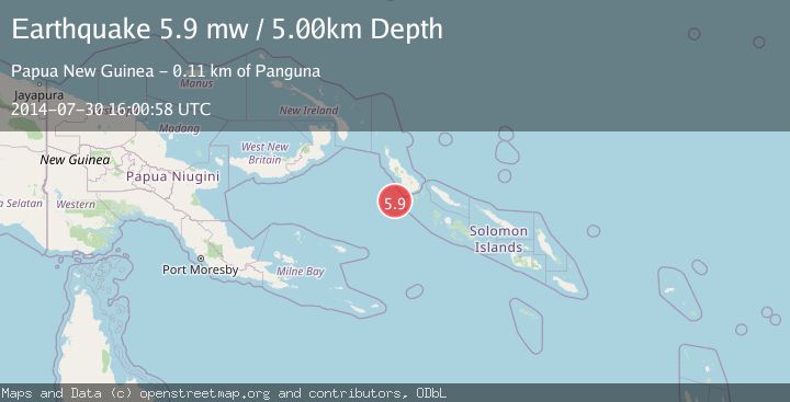 Map of BOUGAINVILLE REGION, P.N.G.