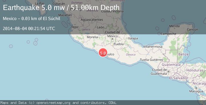 Map of GUERRERO, MEXICO