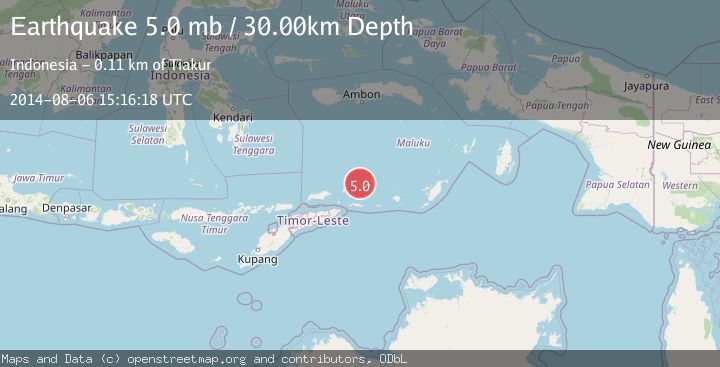 Map of KEPULAUAN BARAT DAYA, INDONESIA