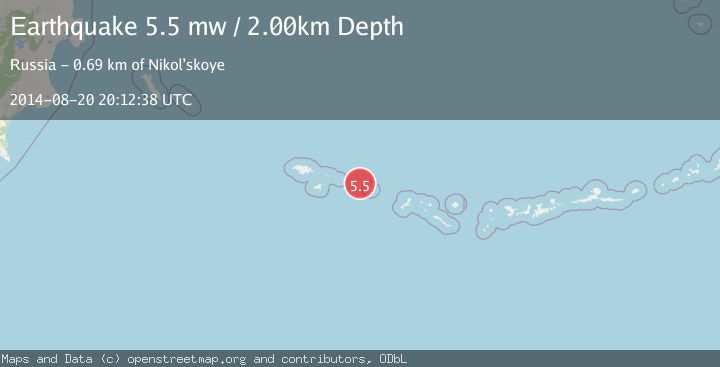Map of RAT ISLANDS, ALEUTIAN ISLANDS