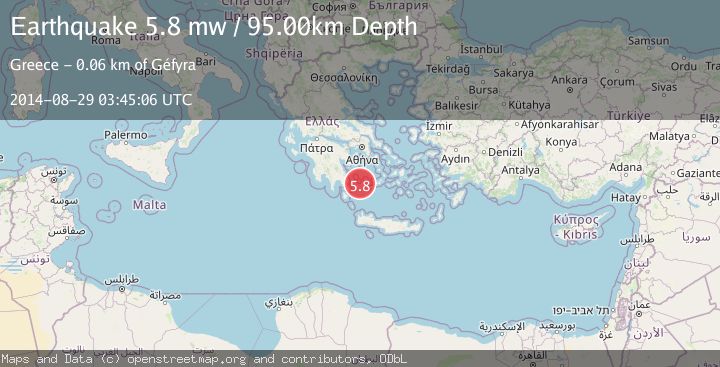 Map of SOUTHERN GREECE
