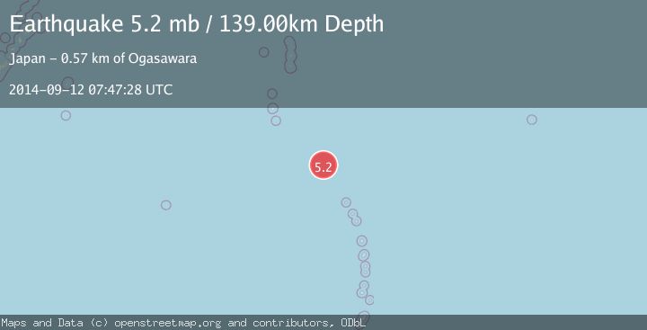 Map of VOLCANO ISLANDS, JAPAN REGION