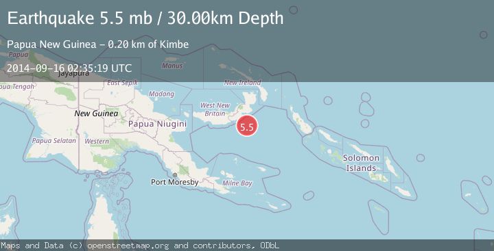 Map of NEW BRITAIN REGION, P.N.G.