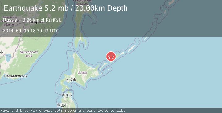 Map of KURIL ISLANDS