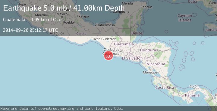 Map of OFFSHORE GUATEMALA