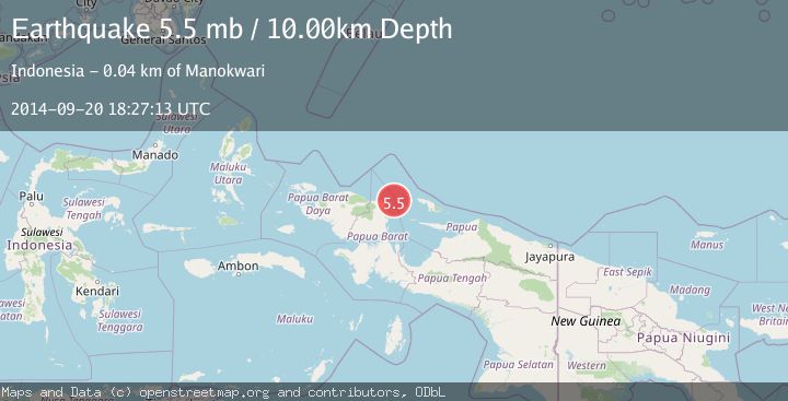 Map of NEAR N COAST OF PAPUA, INDONESIA