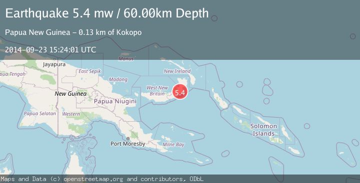 Map of NEW BRITAIN REGION, P.N.G.