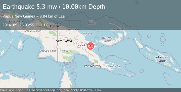 Map of EASTERN NEW GUINEA REG., P.N.G.