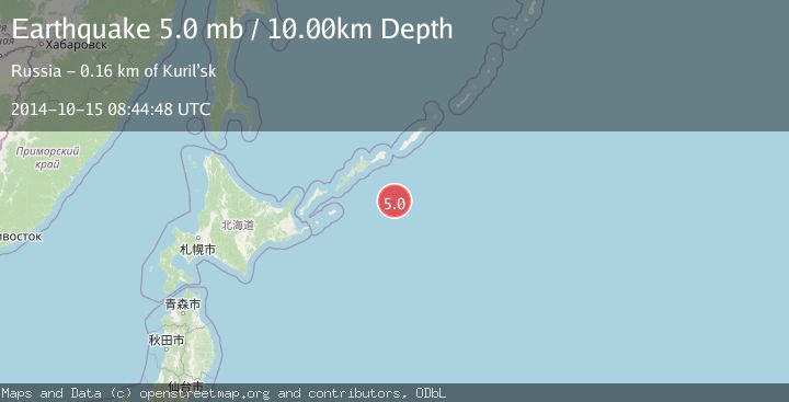 Map of KURIL ISLANDS
