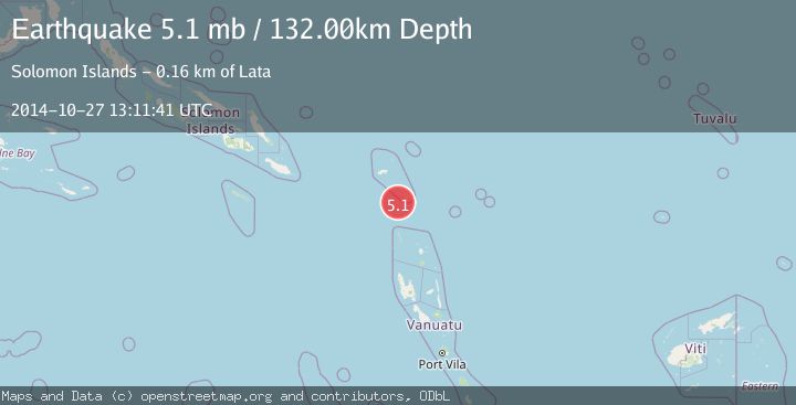 Map of SANTA CRUZ ISLANDS
