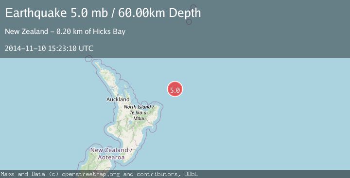 Map of OFF E. COAST OF N. ISLAND, N.Z.