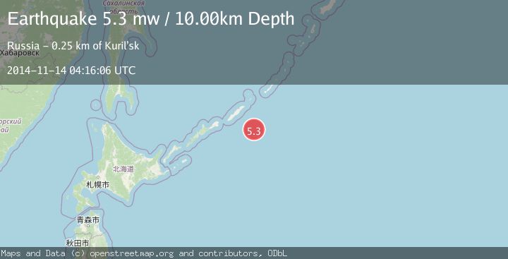 Map of KURIL ISLANDS