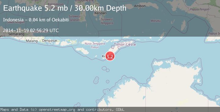 Map of TIMOR REGION, INDONESIA