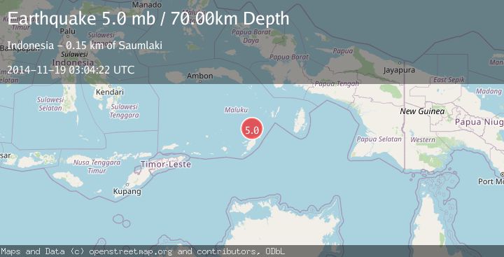 Map of KEP. TANIMBAR REGION, INDONESIA