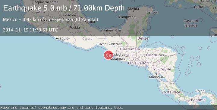 Map of OFFSHORE CHIAPAS, MEXICO