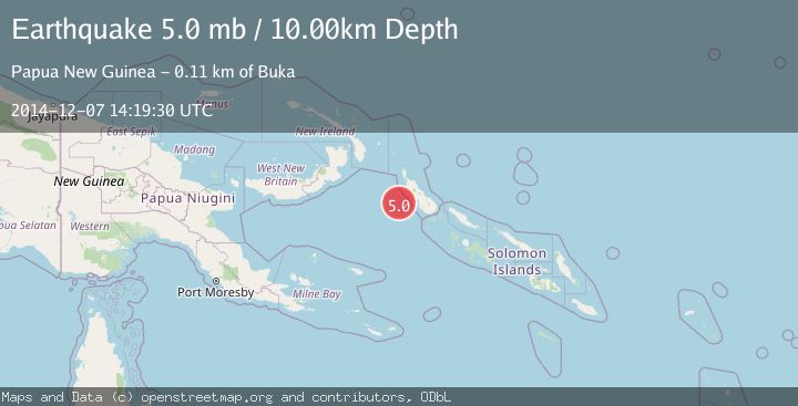 Map of BOUGAINVILLE REGION, P.N.G.